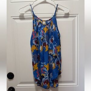 Allison Joy Blue Floral Sleeveless Cami Top Women’s